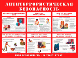 Антитеррористическая безопасность Антитеррористическая безопасность.